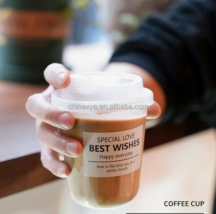 360ml Disposable pp Plastic Cup for hot coffee tea and milk manufacture