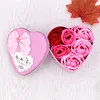 Ensemble rose rouge (6 fleurs centrales)