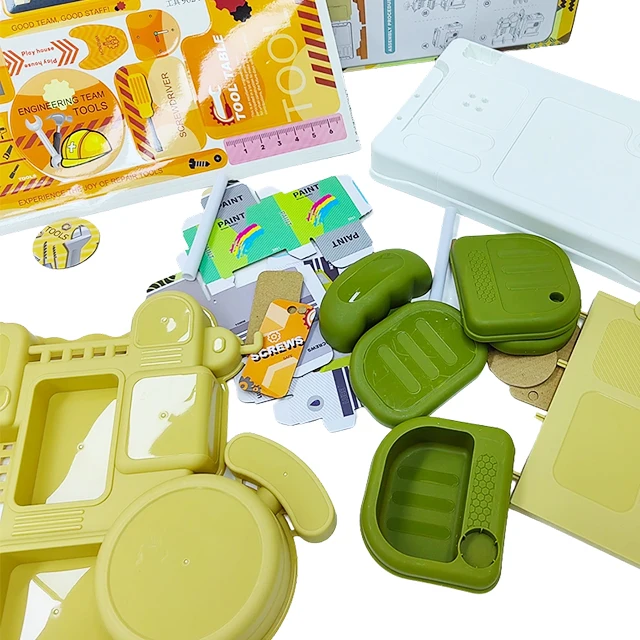 53pcs Construction Engineer Workshop Tools Set Toys for Kids