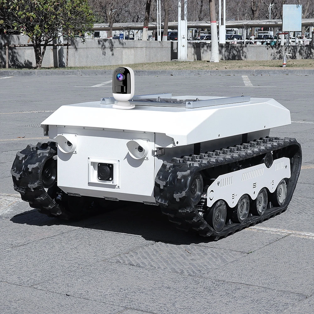 Customized Add Camera Tracked Robot Chassis TinS-13 Stair Climber Rubber Track Robot Tracked Robot tank Chassis