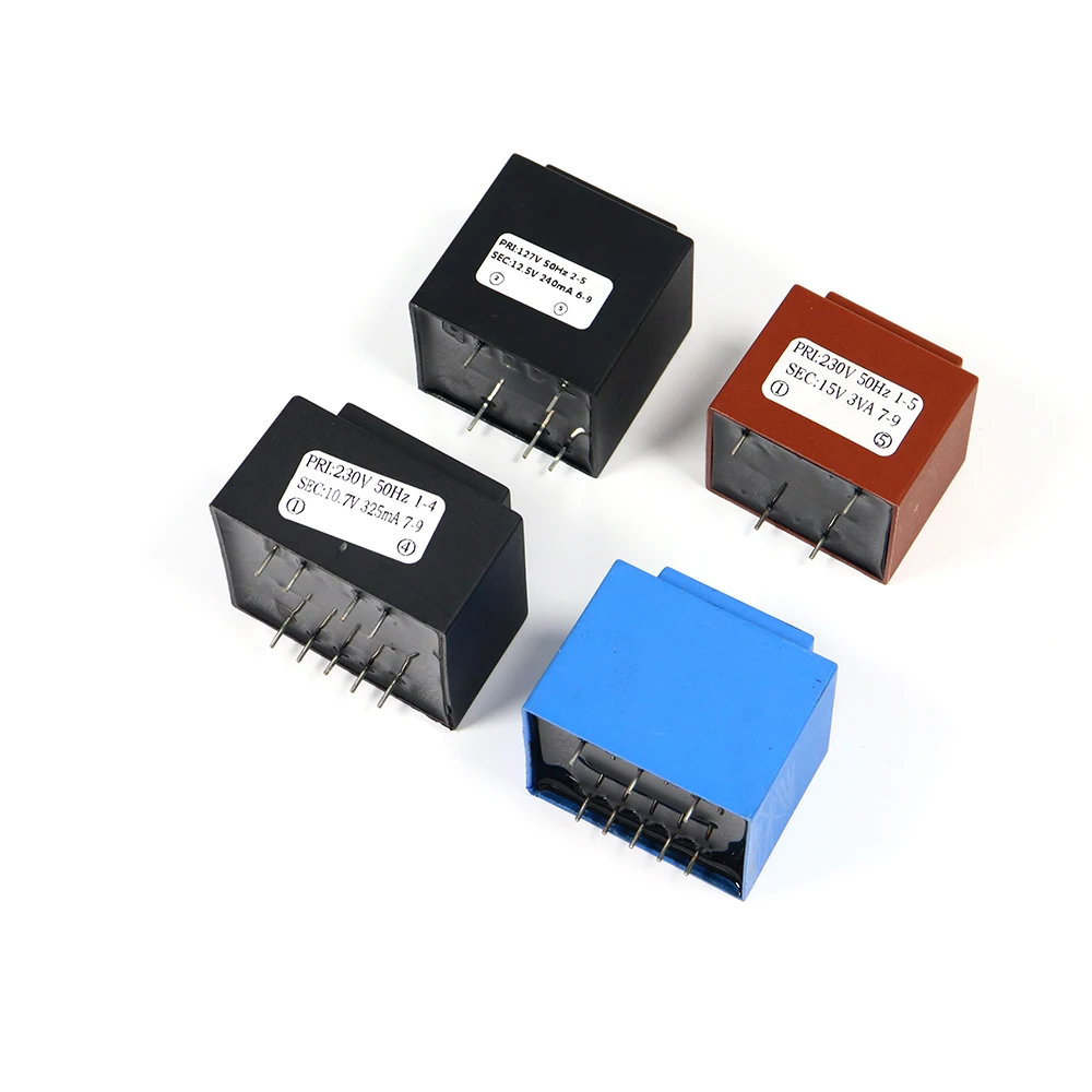 Transformateur TNE 230VAC / 12V 1,5VA 125mA - Montage PCB, Référence 7513, Neuf