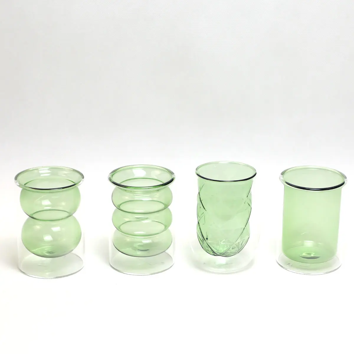Teplotně odolný skleněný pohár s dvojitou stěnou Lovely Glass, izolovaný hrnec na espressa, skleněná číše