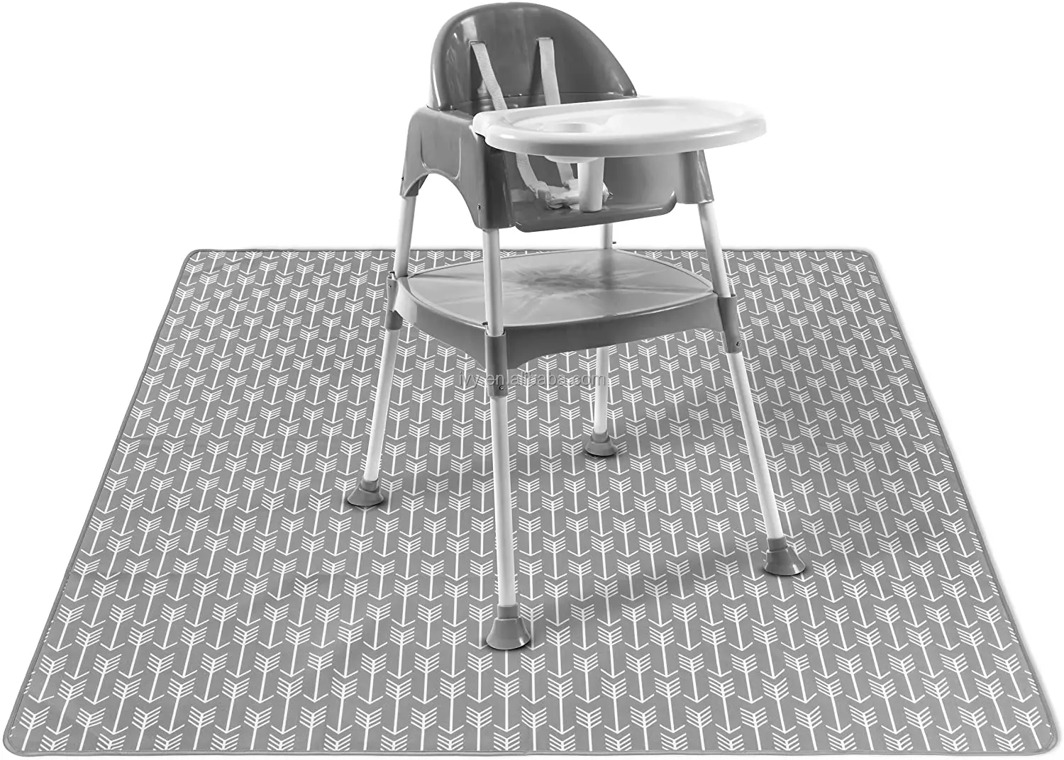 Large Waterproof Kid Food Floor Mat 51" Splat Mat For Under High Chair factory