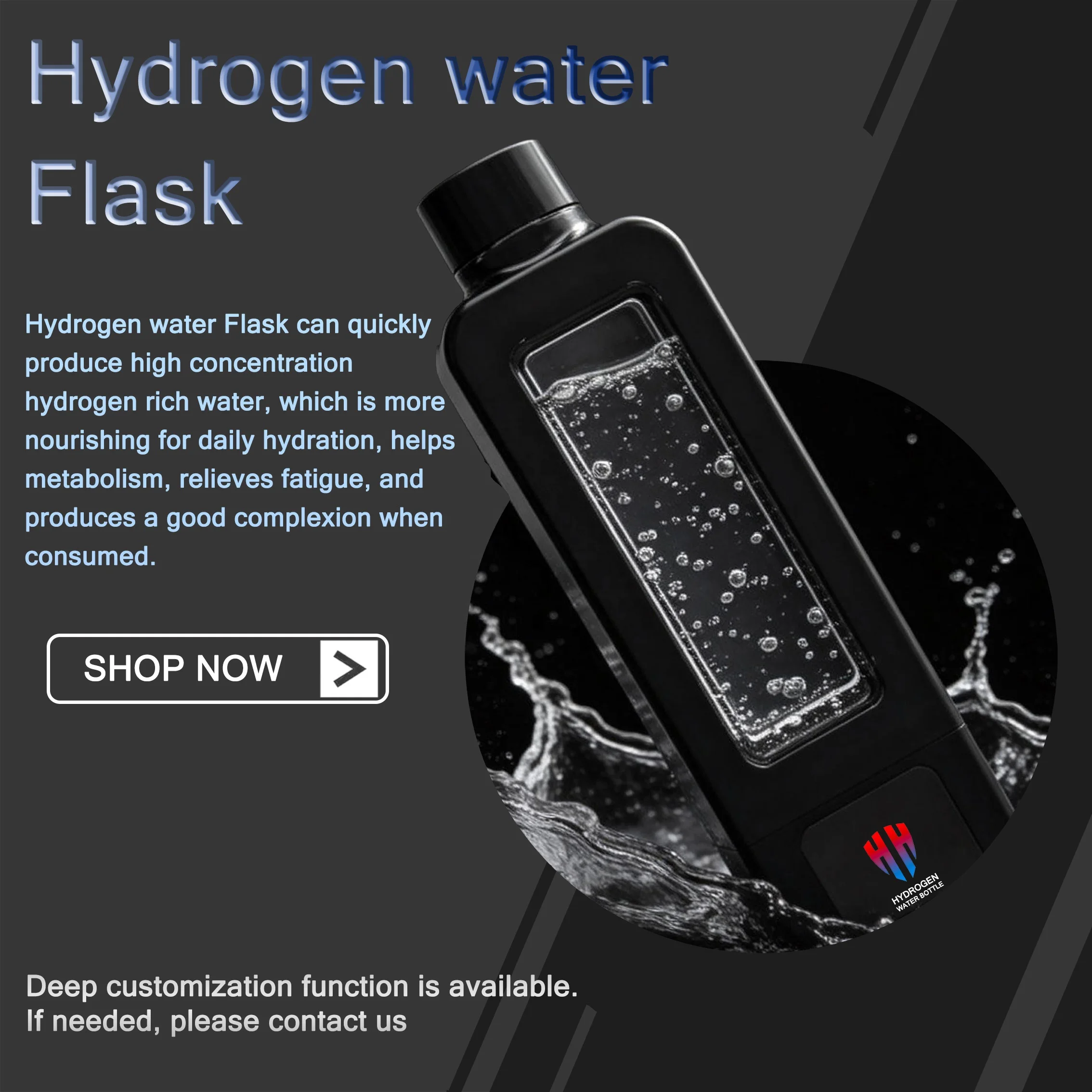 American Patented Product: 8000ppb Smart Hydrogen Water Bottle, APP Control + Drinking Water Monitoring, 4500mAh Battery 3 American Patented Product: 8000ppb Smart Hydrogen Water Bottle, APP Control + Drinking Water Monitoring, 4500mAh Battery - Image 3