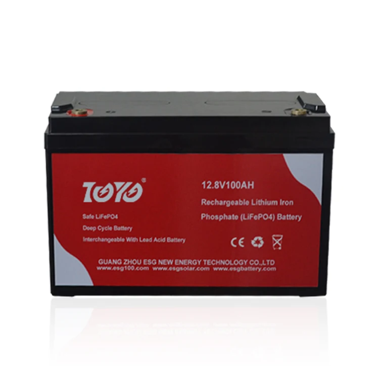 ESG Home Used LiFePO4 Battery  Deep Cycle Battery Module 100AH  UPS 12.8V Lithium Battery Pack