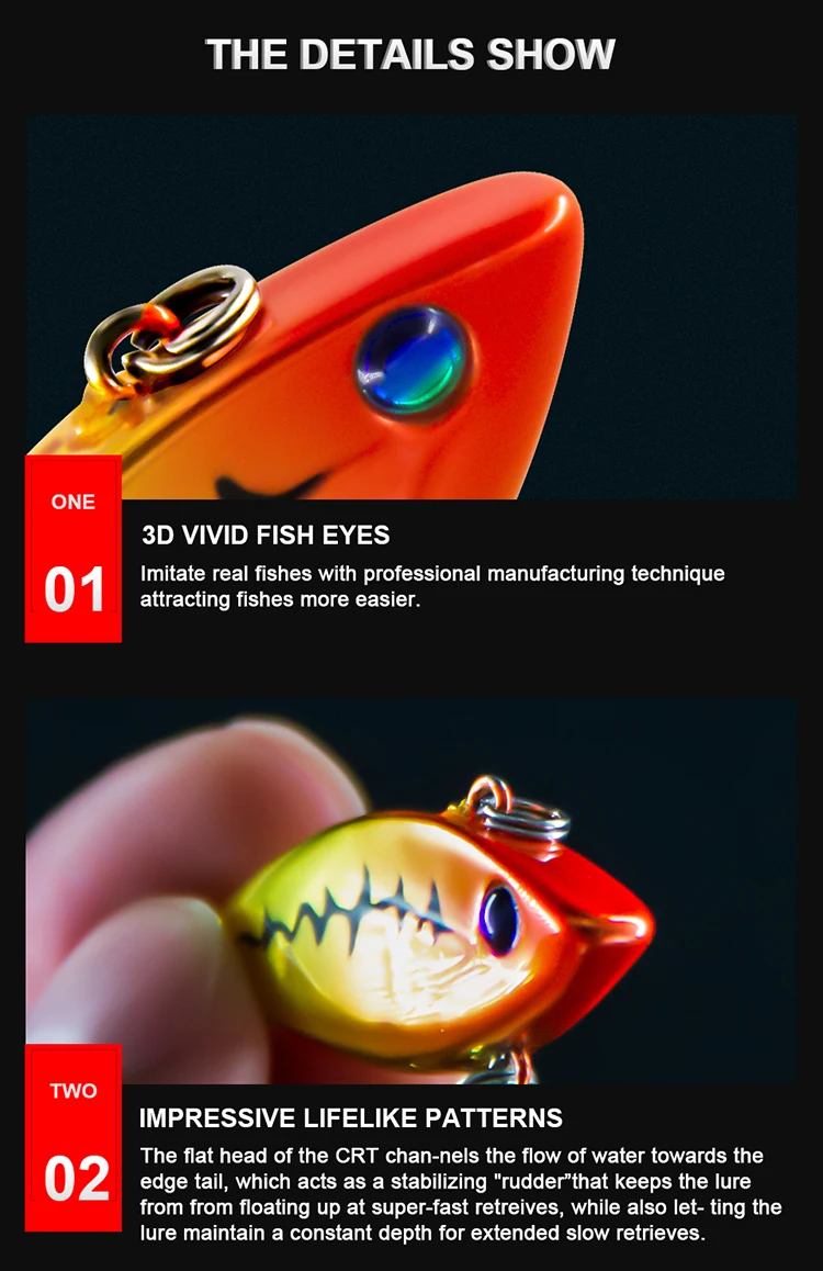 OEM Custom Package Brand Crank Lure Mini Sinking Rattle Crankbait ...