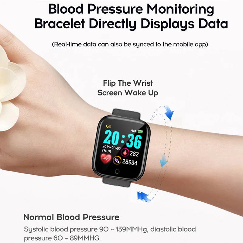 
Y68 Smart Watch Fitness Bracelet activity tracker heart rate monitor blood pressure Bluetooth watch reloj inteligente montre 