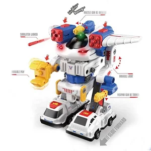 5 in 1 Assembled Brick Screwdriver Disassembly Engineering Vehicles 50pcs Building Blocks Robot Screwed Toys