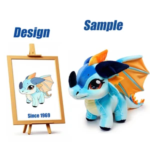 Shengye Factory Custom Stuffed Animals Children Gifts Kid Doll Famous Cartoon DINOSAUR Dragon Character Plush Toy for Boys Girls