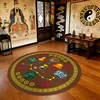 Seven Star Round Cushion - Brown