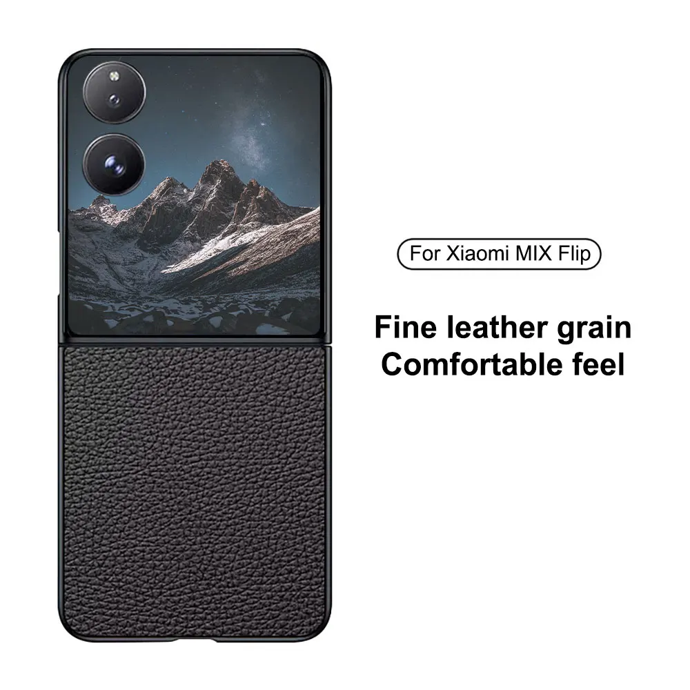 Laudtec Sjk709 Leather Grain Mobile Phone Case Simple Business Skin Friendly Luxury Colourful Anti Scratch For Xiaomi Mix Flip manufacture