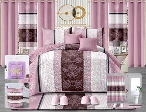 New Stock for 24 Piece Bedding Sets with Matching Curtains  king Size Comforter Sets Bedding Luxury with Curtains