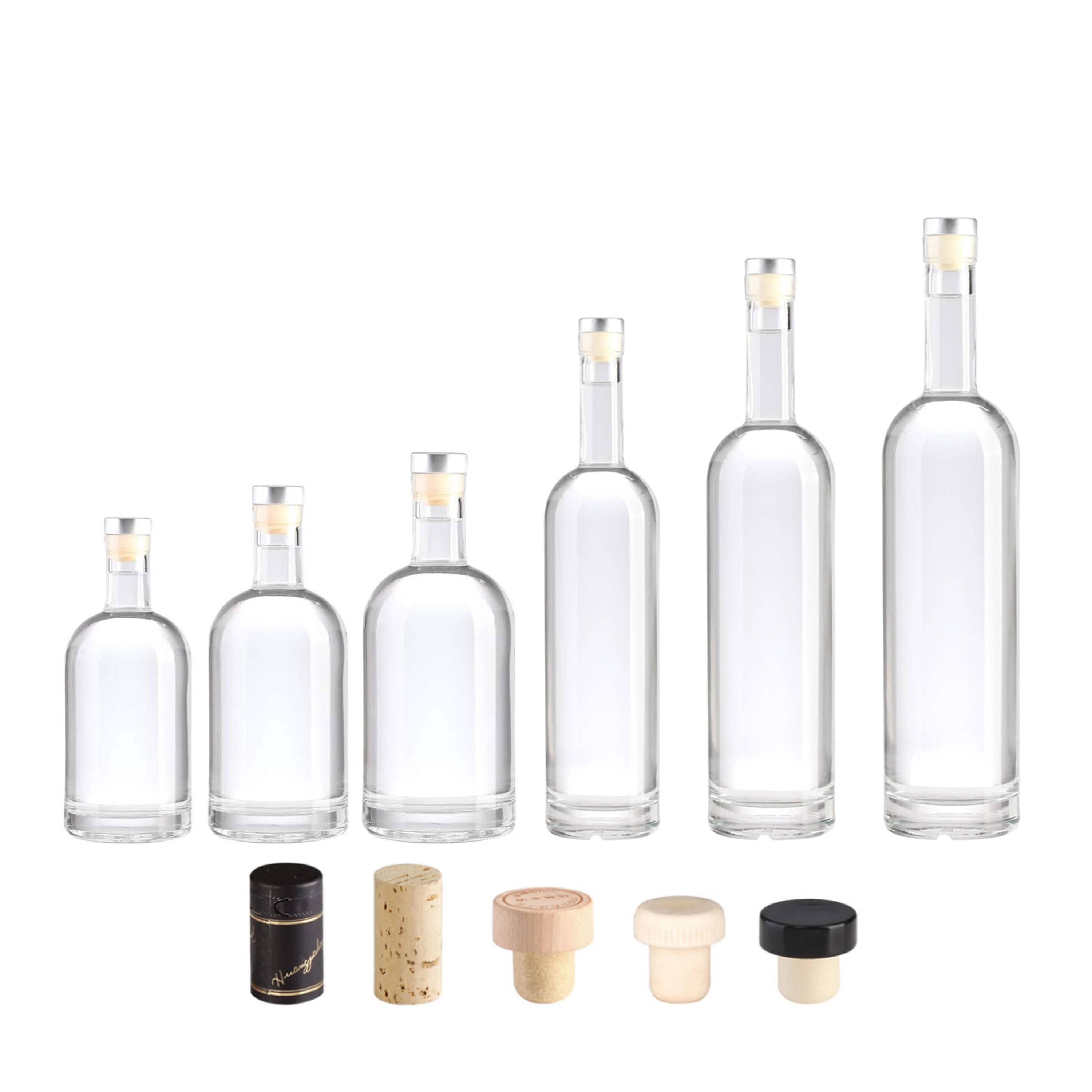 Galileo Flint Glass Bottle with Cork Lid 7oz / 200ml