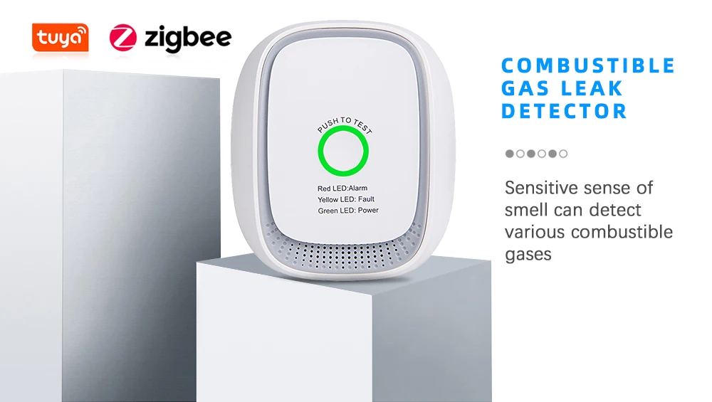 Heiman Ac Power Combustible Co Detectorco Sensor Alarm Tuya Smart