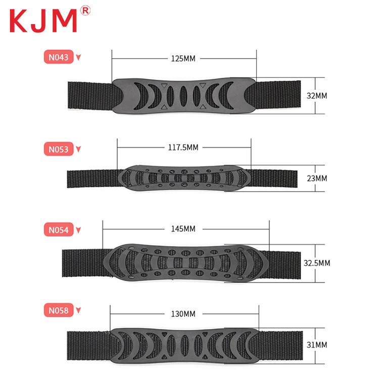 Rubber Handle Grips for Webbing for Backpack Accessories Bag Part Twill Tape