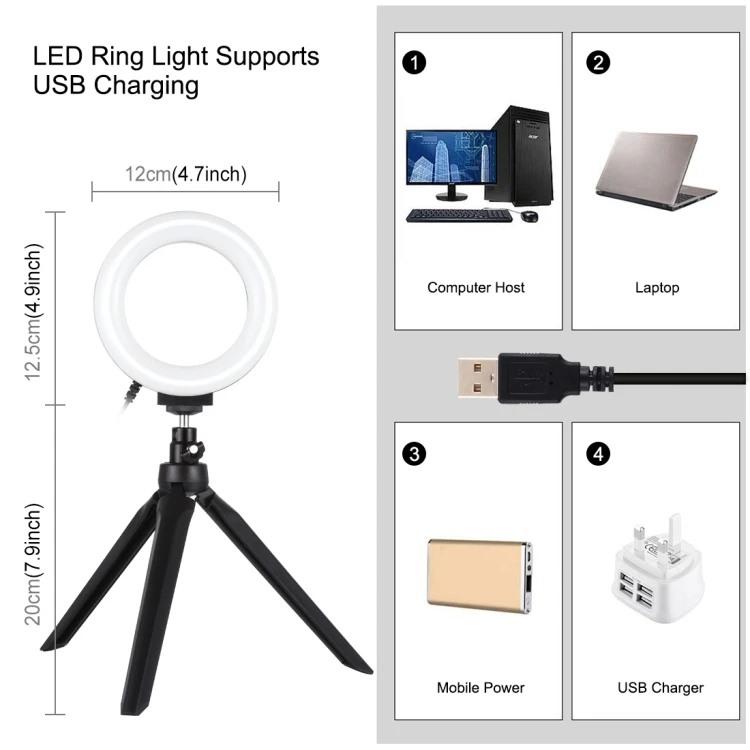 PULUZ Photo Studio Softbox 12 Inches/30 cm Portable Foldable Shooting Tent Box with Lamp Beads in 6 Colours