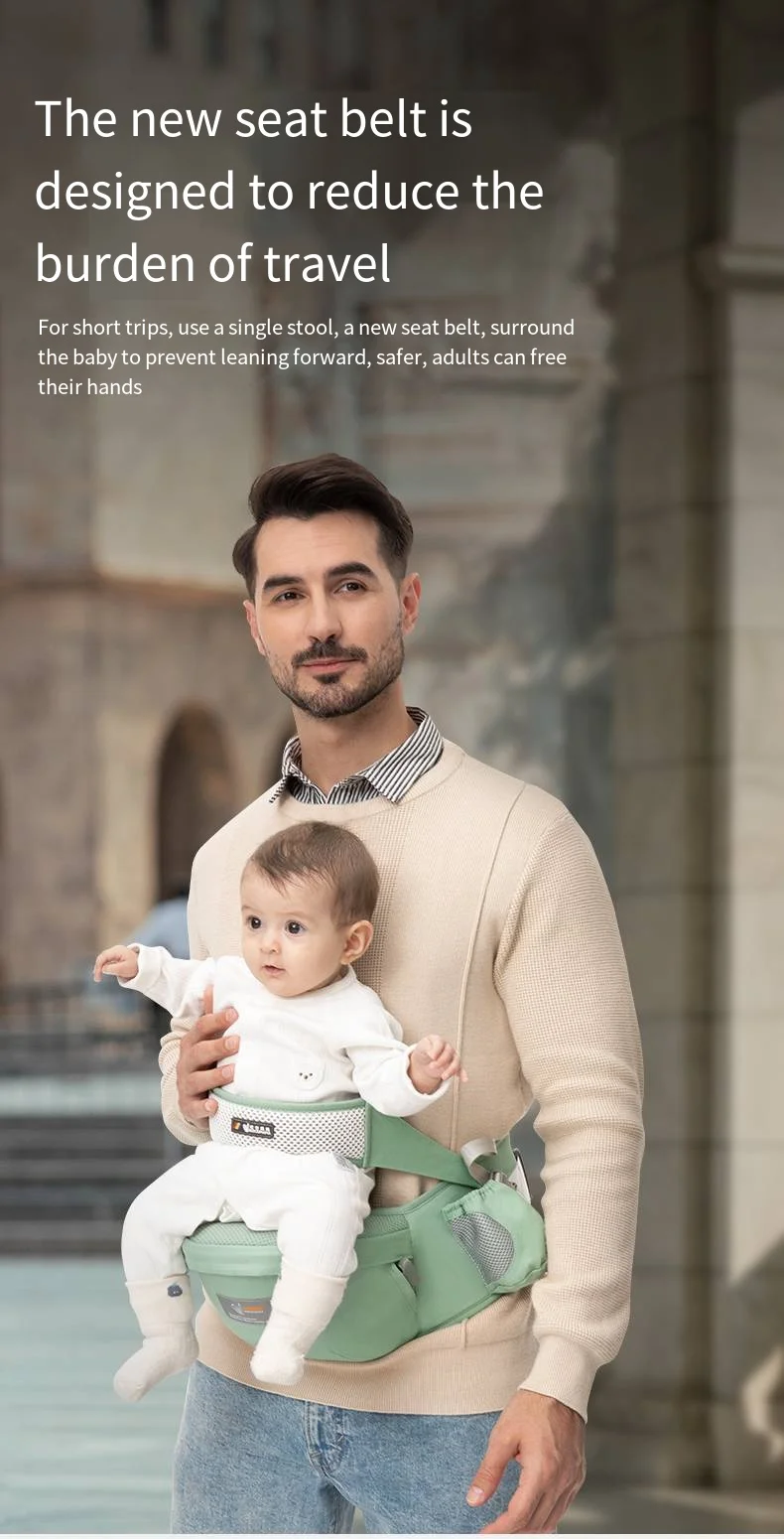 Hip Seat Baby Carrier Baby Waist Seat Adjustable Strap And Pocket