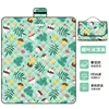 Tapis de pique-nique à ultrasons pour crème glacée aux feuilles de cocotier