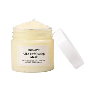 OEM AHA Exfoliating Mask Dead Skin Removal Brightening Hyperpigmentation Reduction Hyaluronic Acid Aloe Vera Glycerin AHA Mask