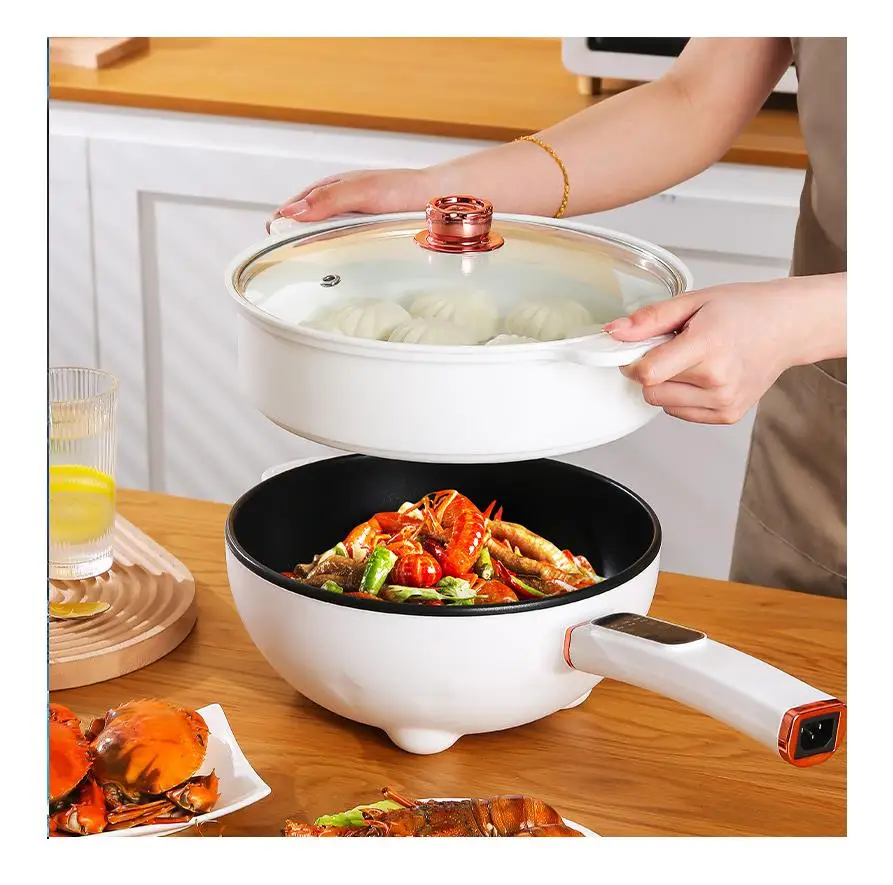 How to cook Korean food with 4L Hot Pot Electric with Steamer, and  Non-Stick Frying Pan 
