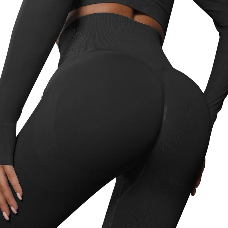 High Waist Athletic Seamless Tight No See-Through Tummy Control Soft Yoga Pants Workout Running Gym Women Yoga Leggings