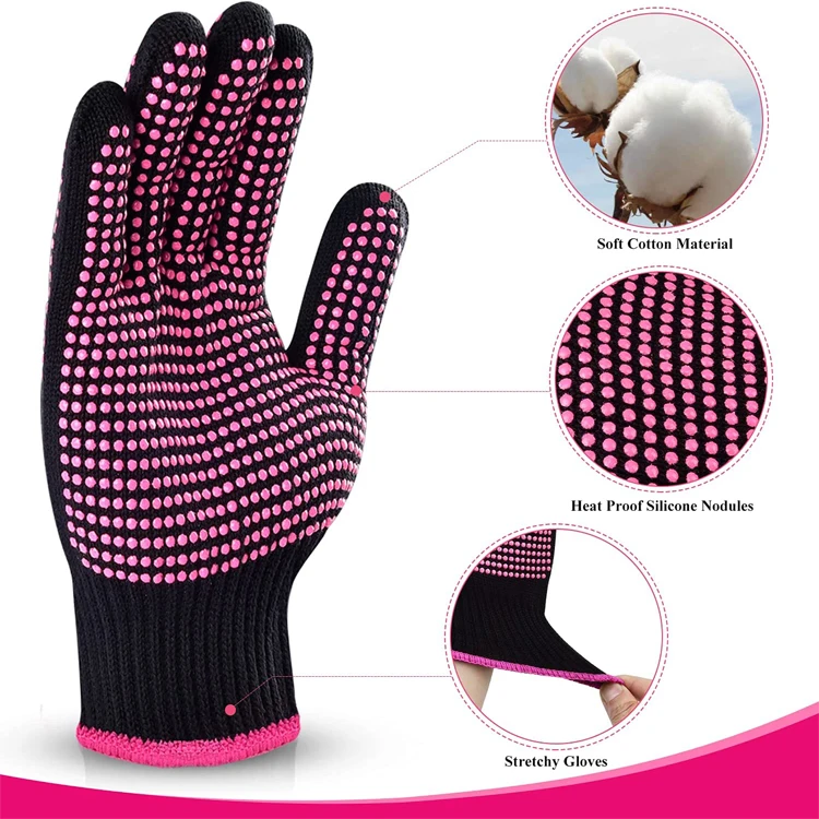 Heat Resistant Gloves With Silicone Bumps Sopito 2Pcs Professional Heat  Proof Glove Mitts For Hair Styling Curling Iron - Buy Heat Resistant Gloves  With Silicone Bumps Sopito 2Pcs Professional Heat Proof Glove