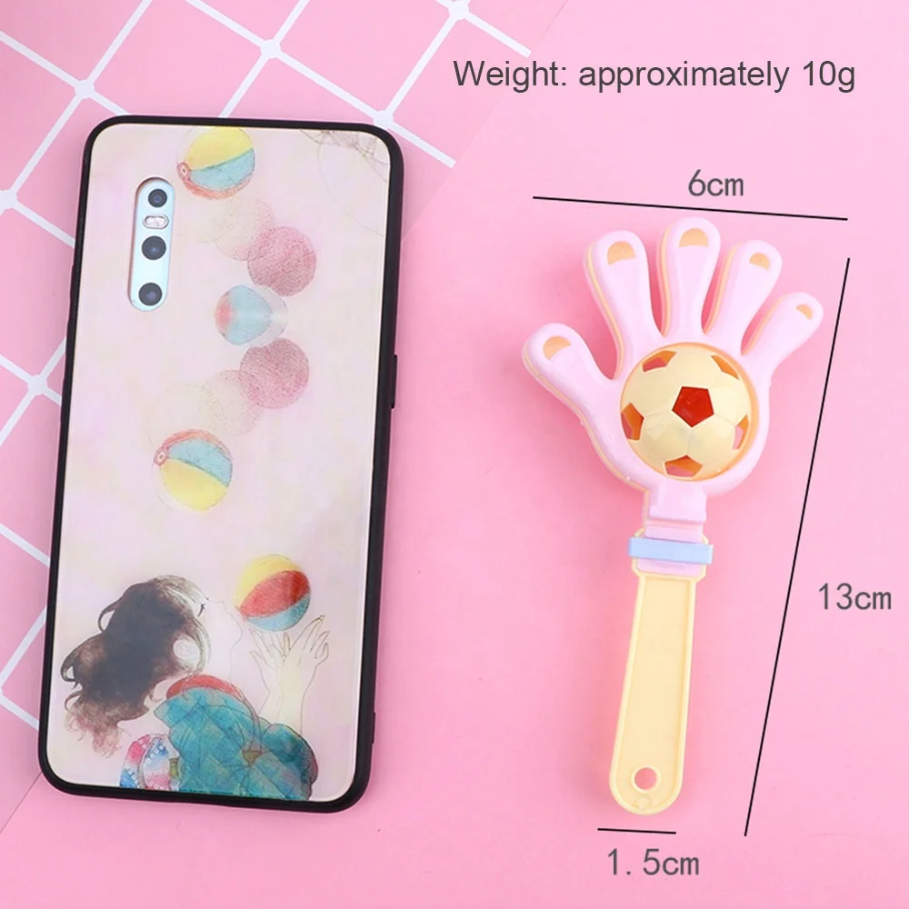 Рекламная акция, недорогой пластиковый маленький ручной футбольный звонок