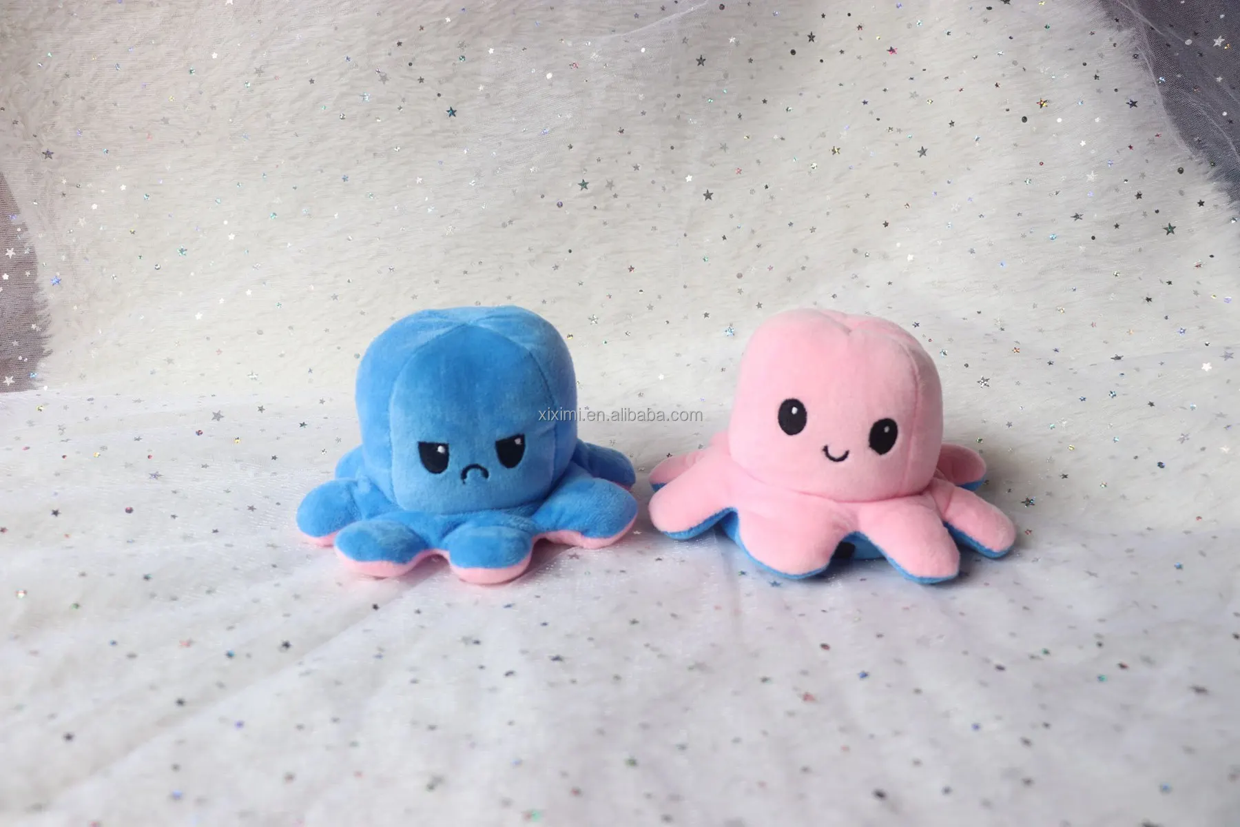 Hot Selling Low Moq Stuffed Animals Toys Octopus Flip Reversible Plush