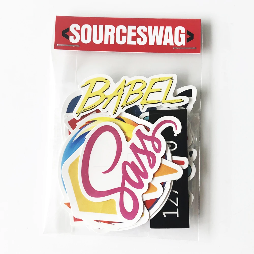 Waterproof Custom Logo Printed Sticker Packaging Set Die Cut Logo Custom Vinyl Sticker Pack for Promotion