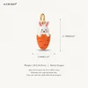 Carrot Smoothie Bunny Charm