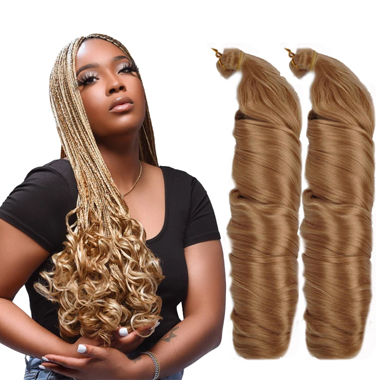 Ombre Silky French Curl Wavy Braids Wave Crochet Braid Hair