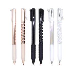Diamond Shaped Extendable 0.5mm Gel Pen with Geometric Decompression Creative Trend-Pushing Stationery for Students Made Plastic