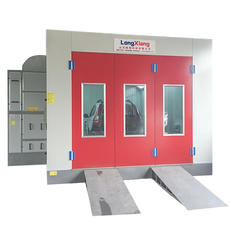 2023Efficient Electric Lift Platform Filter System Spray Booth Painting Ovens Variable Speed Cross Draft Paint Booth for Cars