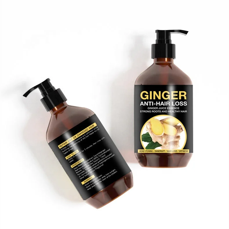 Органический Имбирь против падения волос эфирное масло выпадения перхоти для роста шампунь набор ухода за волосами