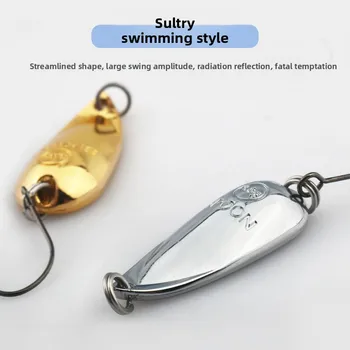 Cicada Zinc Alloy Lure Mouth Sequin Micro-object Bait Bouth Blue Striped White Bass Artificial Hard Bait Hooks Single Pack – Hard Lure – view 5