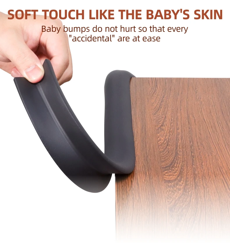 Soft Safety Protection NBR Desk Bumper Corner Edge Safety Corner Protectors Guards For Keeping Baby Safe
