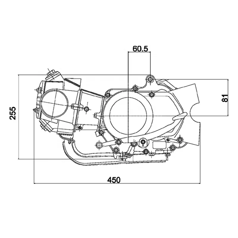 CQJB High Quality Motorcycle Engine CD70CC CD80CC Motorcycle Engine Assembly