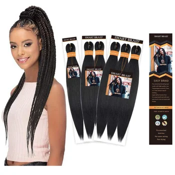Free Sample Synthetic Pre Stretched Yaki Ombre Braiding Hair For Wholesale Braid Hair