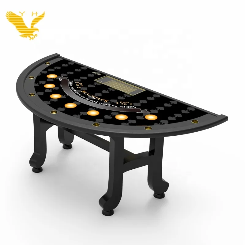 Luxury Wooden Blackjack Gaming Table for Casino – Customized OEM
