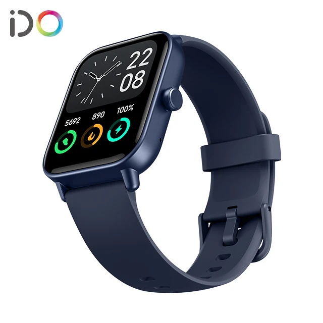 2025 New Arrival Veryfit App Smart Watches IDW19 IP68 Waterproof Sport Fitness Tracker Smart Bracelet IOS Sleep Tracker Square