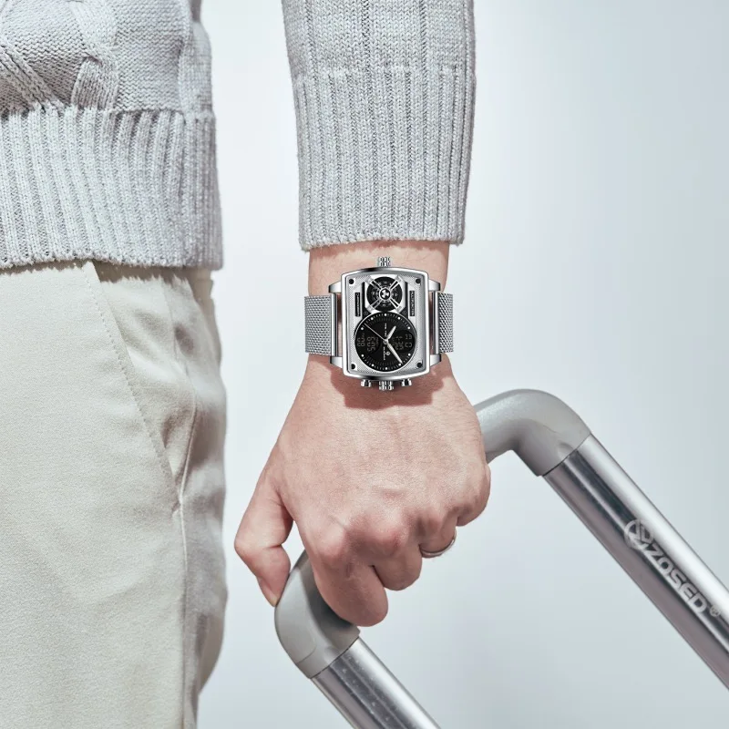 GH138 Good Quality Watch for Men logo Digital Analog Watch for Man