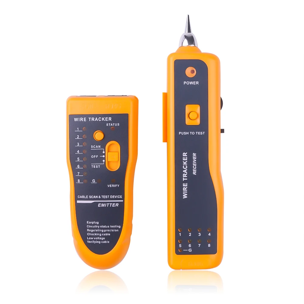 Probador de cables de red LAN Cat5 Cat6 RJ45 UTP STP Detector Buscador ...