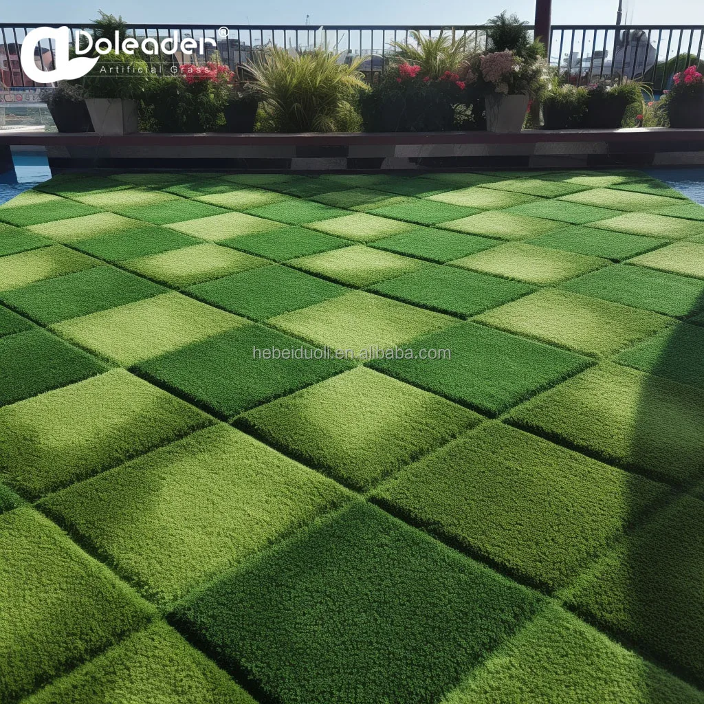 Customized Pattern Artificial Synthetic Grass Lawn Turf 3D Print Carpet for Golf Course Decoration