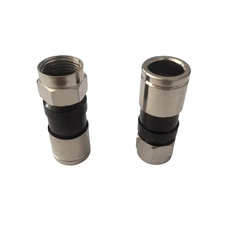 product factory good quality f 5 squeeze male jack adapter f rf connector-2
