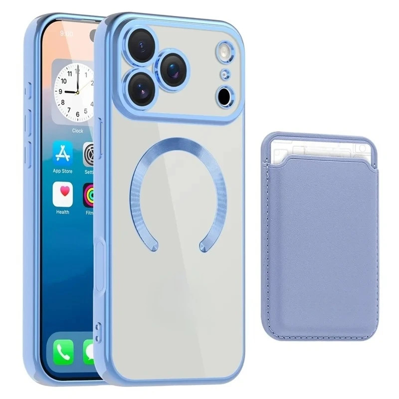 Coque pour iPhone 17 Pro Max compatible avec TPU de luxe + portefeuille magnétique PC, design professionnel avec fonction portefeuille, plusieurs couleurs