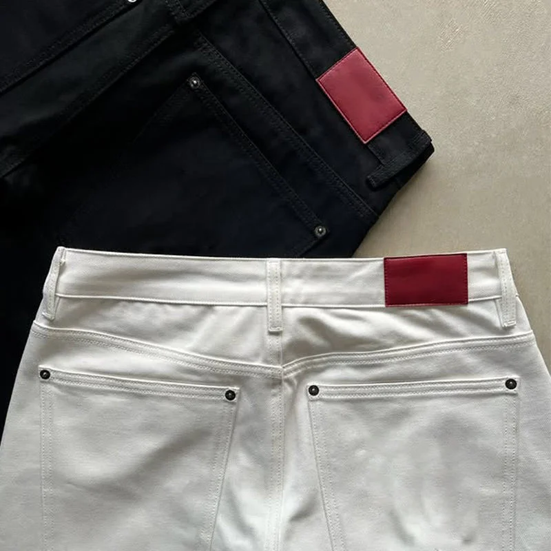 Jeans Homme Manufacturer Custom Baggy Denim Pant Bootcut Salvage Raw Boot Cut Japanese Selvedge Flared Denim Jean for Men gallery 5
