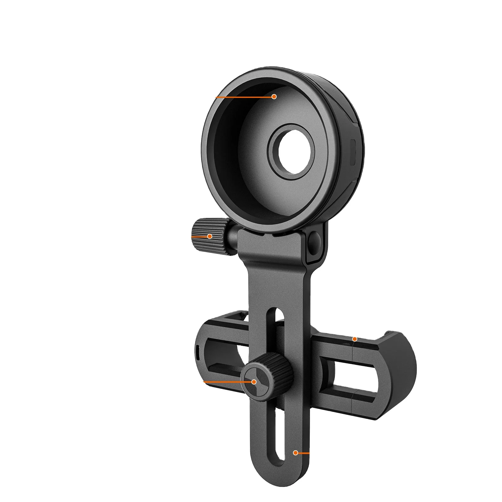 LUXUN Compatible Binocular Monocular Cell Phone Adapter Clip Spotting Scope Microscope Universal Smartphone Adapter Clip