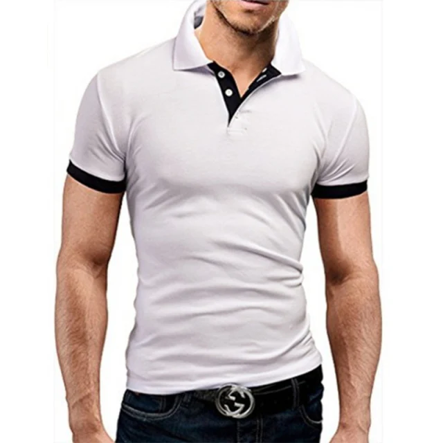 Popular men red blank 100% cotton custom private labels high class polo t shirts