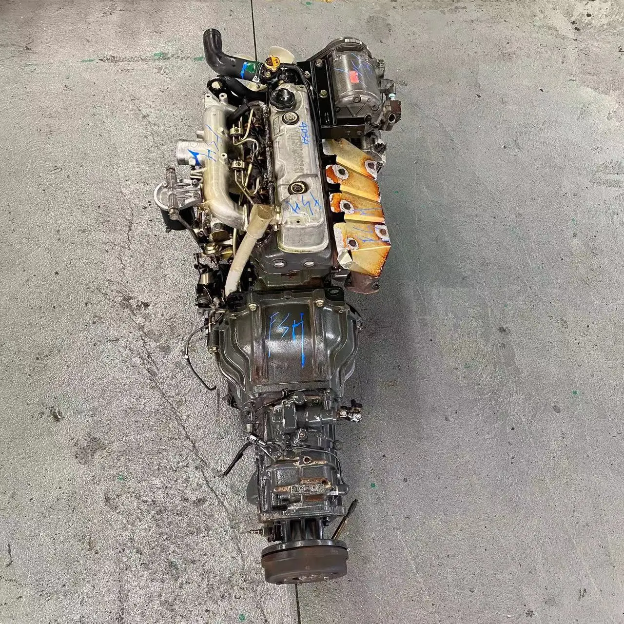 Pro Mitsubishi Boutique 4D34 TURCK Secundum-manum Motor Coniunctio Diesel Motor 4 Cylindri Directio Injectionis
