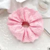 17cm Double-Layer Hollowed-Out Scrunchie - Pink